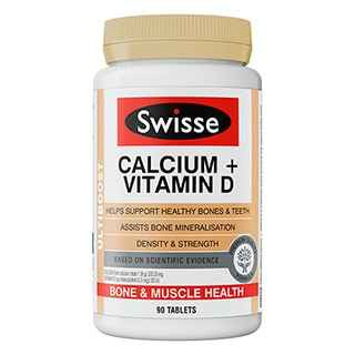 Swisse Ultiboost Calcium + Vitamin D 90 Tablets