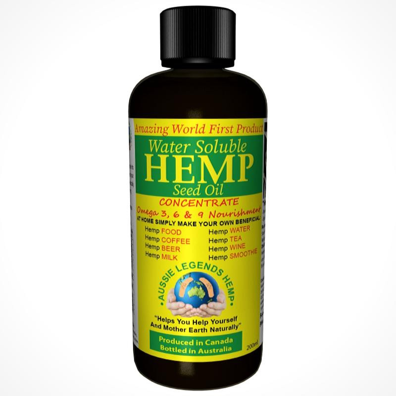 Aussie Ledends Water Soluble Hemp Seed Oil Concerate