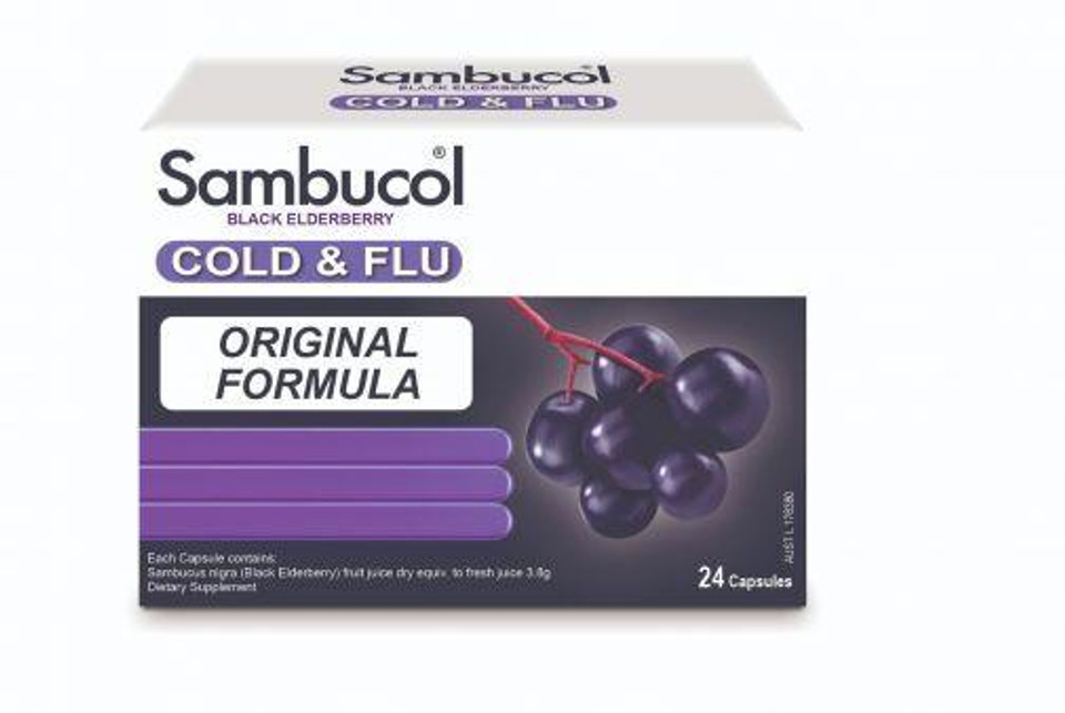 Sambucol Cold & Flu 24 Gel Capsules