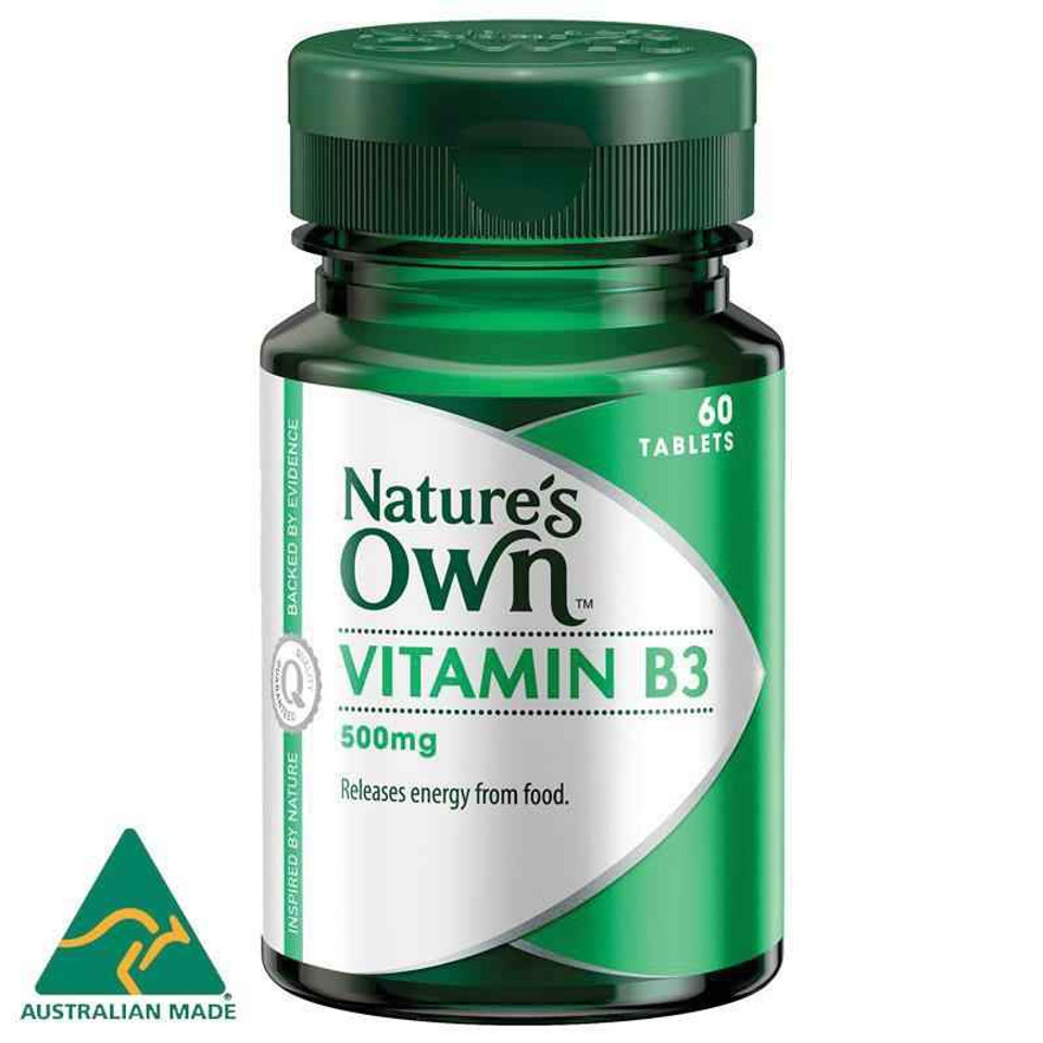 Nature's Own Vitamin B3 Nicotinamide 500mg 120 Tablets
