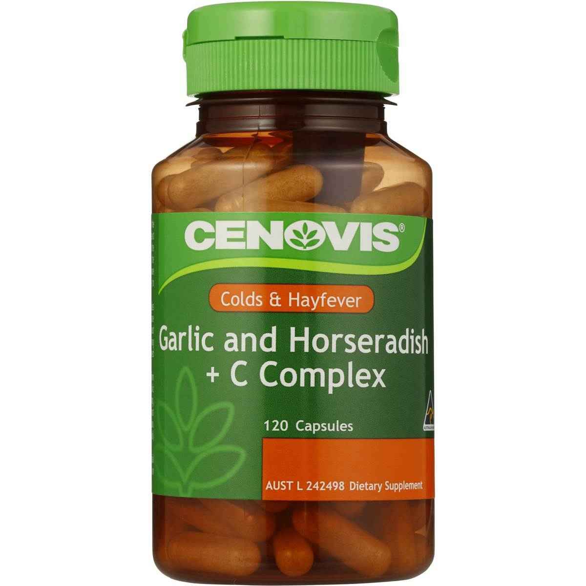 Cenovis Garlic and Horseradish + C Complex 120 Capsules SuperPharmacyPlus