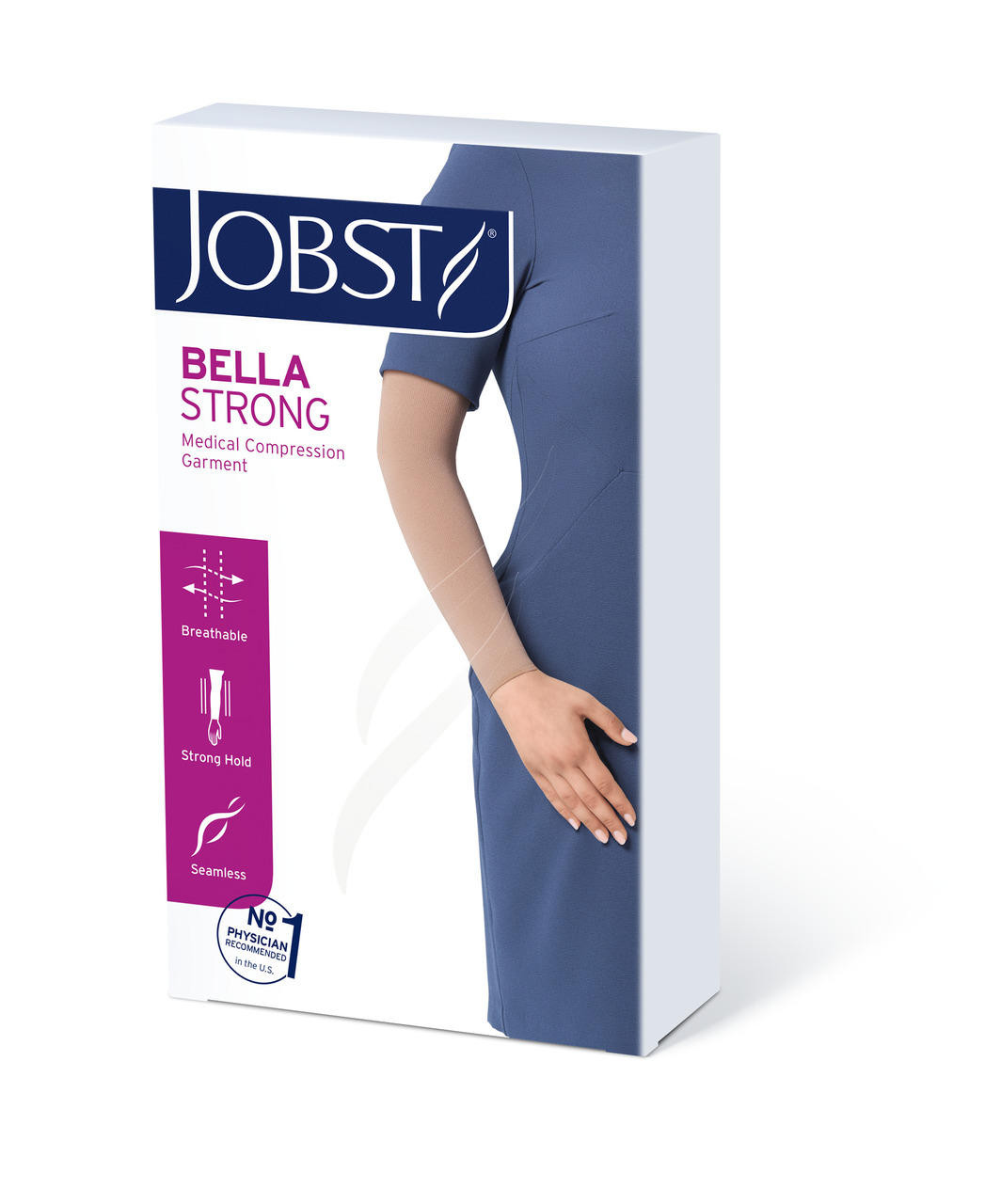 JOBST Bella Strong Arm Sleeve 20-30mmHg | Natural