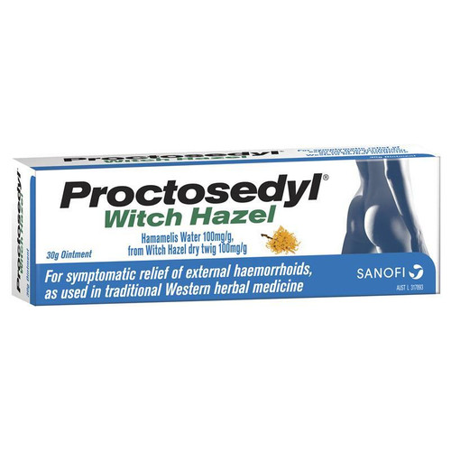 Proctosedyl Witch Hazel Ointment 30g Haemorrhoid Relief