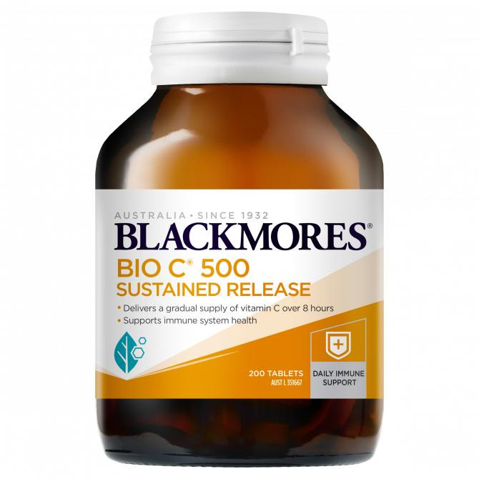 Blackmores Bio C 500mg Sustained Release | 200 Tablets