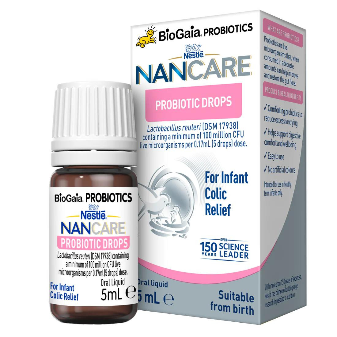 Nan Care Probiotic Drops (formerly BioGaia) 5mL