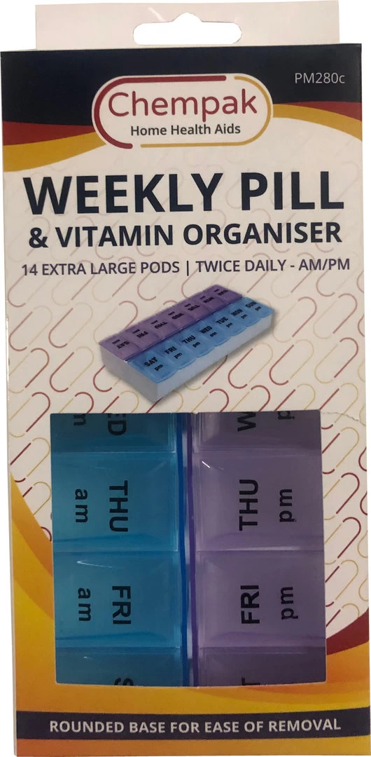 Chempak AM/PM Weekly Medication Organiser | Large