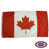 The Canadian flag is a red, white, and red vertical triband design. In the center of the white stripe is a red maple leaf. FMAA Certified Made in America seal.