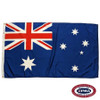 The dark blue Australia flag has a Union Jack in the canton and six white stars representing the Southern Cross. FMAA Certified Made in America seal.