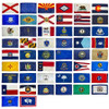 All 50 state flags of the United States are arranged in a grid on a white background in alphabetical order.