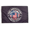 Black 2nd Amendment flag. The center is a circle reading “2nd Amendment”, “1789”, and “America’s Original Homeland Security”, and 2 crossed guns over a US flag.