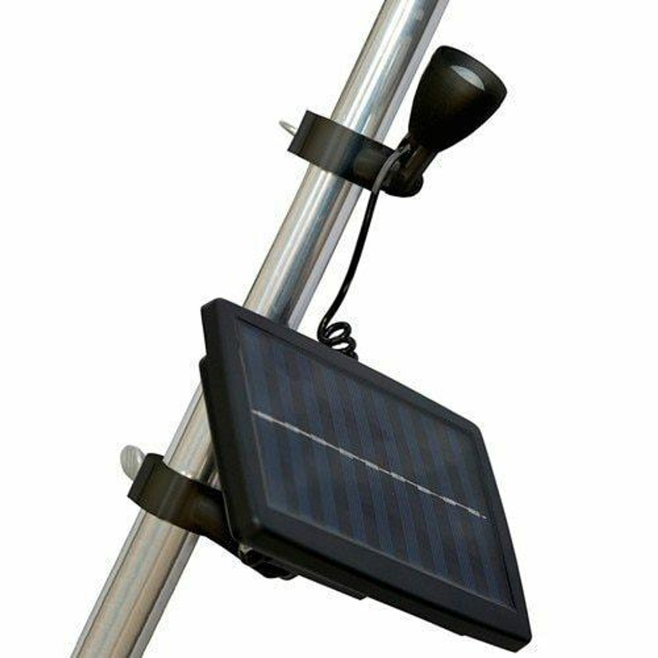 flag pole with solar light kit