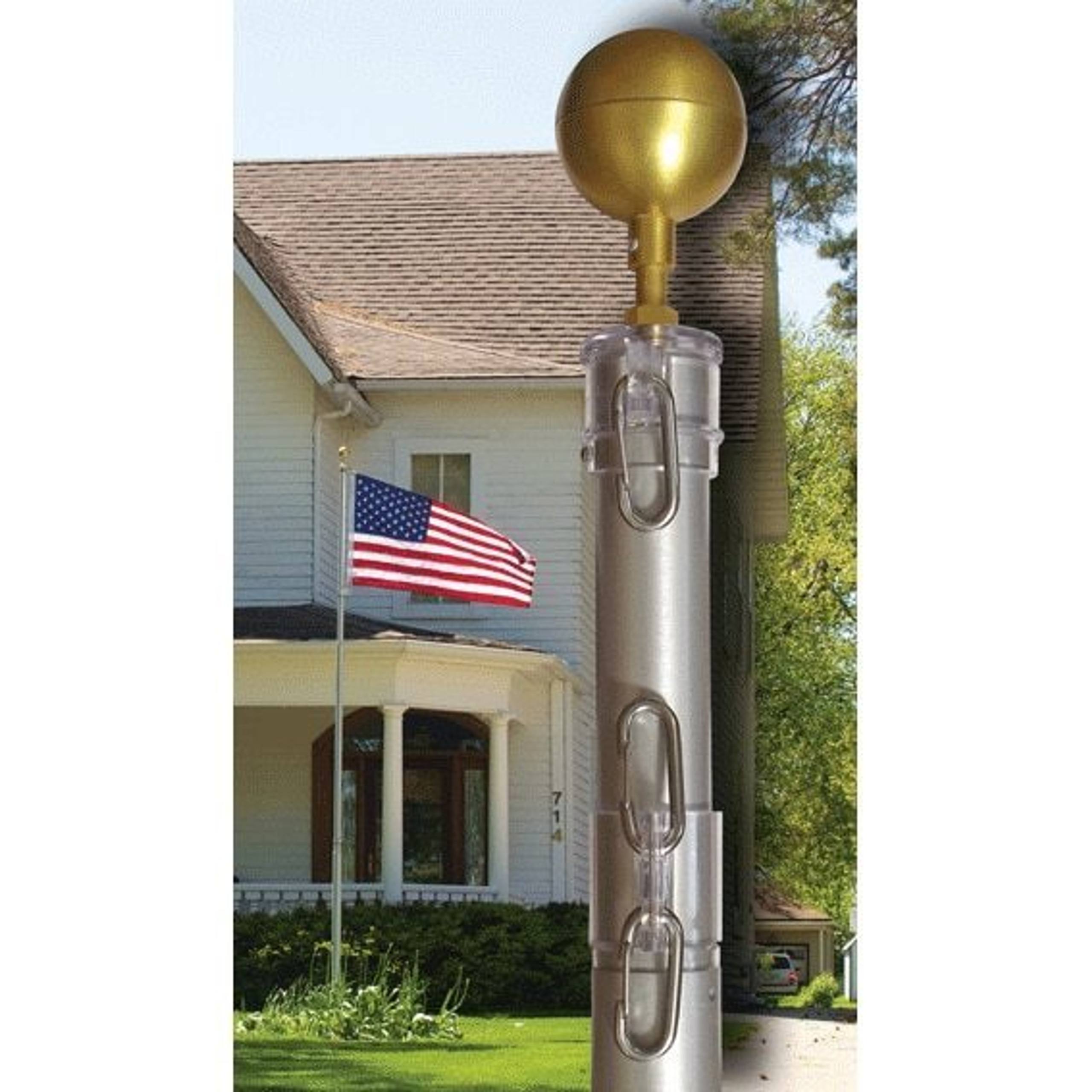 20’ Telescoping Flagpole Portable Flagpoles