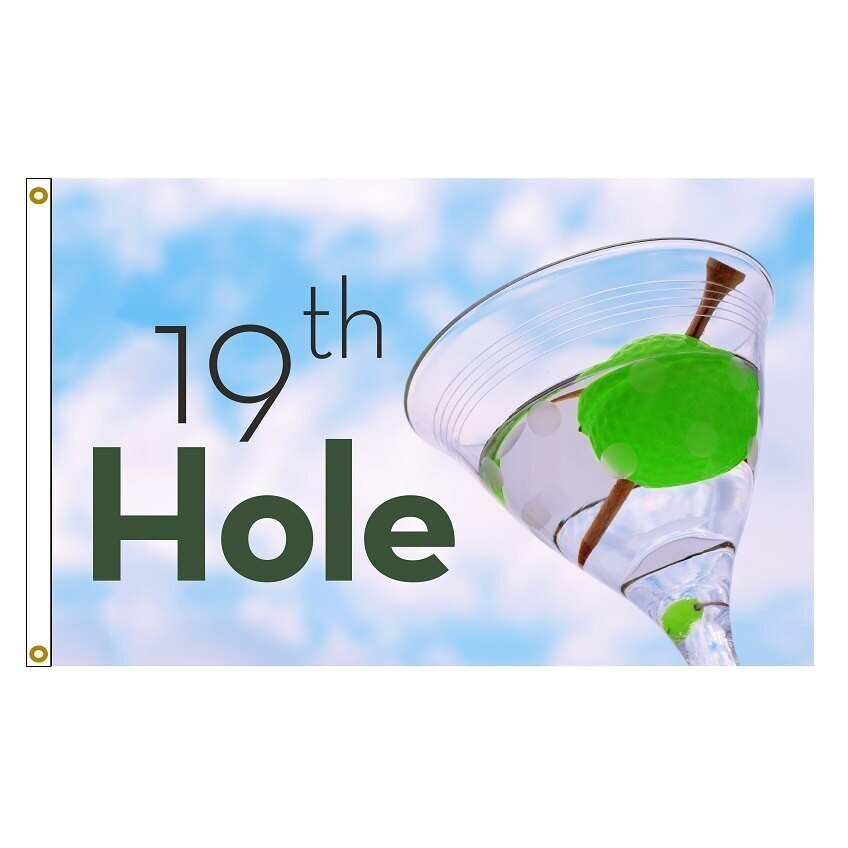 19th Hole Martini Flag