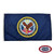 The DVA flag is dark blue with a seal in the center depicting a bald eagle holding a Betsy Ross flag and the modern US flag. The DVA flag is dark blue with a seal in the center depicting a bald eagle holding a Betsy Ross flag and the modern US flag.