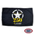 The Army 250 flag is black with a white, encircled star in the center. Below is the yellow text “250” and “US Army” in white. The Army 250 flag is black with a white, encircled star in the center. Below is the yellow text “250” and “US Army” in white.