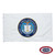 The FDA flag is white with a seal in the center depicting a snake coiled around a staff on a white shield, with a bald eagle above. The FDA flag is white with a seal in the center depicting a snake coiled around a staff on a white shield, with a bald eagle above.