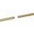 Two gold aluminum flag pole sections separated at the joint.