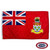 The red Cayman Islands flag has a Union Jack in the canton and a coat of arms on the right, depicting a shield and turtle. FMAA Certified Made in America seal.