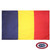 The Chad flag is a vertical blue, yellow, and red tricolor. FMAA Certified Made in America seal.