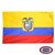 The Ecuador flag is a yellow, blue, and red tricolor with a broad yellow stripe. In the center is the national coat of arms. FMAA Certified Made in America seal. The Ecuador flag is a yellow, blue, and red tricolor with a broad yellow stripe. In the center is the national coat of arms. FMAA Certified Made in America seal.