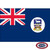 The Falkland Islands flag is blue with a Union Jack in the canton and the national coat of arms on the right depicting a sheep. FMAA Certified Made in America seal