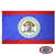 The Belize flag is dark blue with red stripes at the top & bottom. In the center is the national coat of arms, depicting 2 men with a shield. FMAA Certified Made in America seal. The Belize flag is dark blue with red stripes at the top & bottom. In the center is the national coat of arms, depicting 2 men with a shield. FMAA Certified Made in America seal.