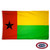 The Guinea-Bissau flag has a vertical red stripe with a black star on the left and 2 horizontal yellow and green stripes on the right. FMAA Certified Made in America seal.