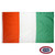 The flag of Ivory Coast is a tricolor design with three vertical stripes of orange, white, and green. FMAA Certified Made in America seal.