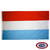 The Luxembourg flag is a horizontal red, white, and blue tricolor. FMAA Certified Made in America seal. The Luxembourg flag is a horizontal red, white, and blue tricolor. FMAA Certified Made in America seal.