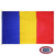 The Romanian flag is a tricolor with vertical blue, yellow, and red stripes. FMAA Certified Made in America seal.