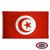 The Tunisia flag is red with a large white circle in the center that contains a red crescent and star. FMAA Certified Made in America seal. The Tunisia flag is red with a large white circle in the center that contains a red crescent and star. FMAA Certified Made in America seal.