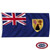 The Turks & Caicos flag is blue with a Union Jack in the canton. On the right is the lesser coat of arms with a shell, lobster & cactus. FMAA Certified Made in America seal. The Turks & Caicos flag is blue with a Union Jack in the canton. On the right is the lesser coat of arms with a shell, lobster & cactus. FMAA Certified Made in America seal.