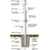 A diagram of the different components of a 25’ tall external halyard flagpole.
