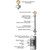 A diagram of the top part of a 30-foot flagpole, showing the ornament, upper pole, and a halyard access door on a white background. A diagram of the top part of a 30-foot flagpole, showing the ornament, upper pole, and a halyard access door on a white background.