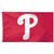 The Philadelphia Phillies flag featuring a red field with a large white 'P' in the center.