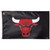 The official Chicago Bulls Flag. A black background with the red angry bull in the center.