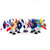 All 50 state stick flags are displayed in sets of 3 on black plastic bases.