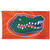 Orange Florida University of Flag with green Gators mascot