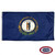 The Kentucky flag displays the state seal over a dark blue field. Inside the seal, a frontiersman and a politician are shaking hands. FMAA Certified Made in America seal. The Kentucky flag displays the state seal over a dark blue field. Inside the seal, a frontiersman and a politician are shaking hands. FMAA Certified Made in America seal.
