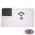 The Rhode Island Regiment flag is white, with a blue canton containing 13 yellow stars. On the right is a blue anchor and the text “HOPE.” FMAA Certified Made in America seal.