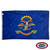 The blue North Dakota flag has a bald eagle in the center, with an American shield on its back. Below is the text “North Dakota” in a banner. FMAA Certified Made in America seal.