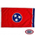 The Tennessee flag is red with a vertical dark blue stripe on the right. In the center is a dark blue circle with three white stars. FMAA Certified Made in America seal. The Tennessee flag is red with a vertical dark blue stripe on the right. In the center is a dark blue circle with three white stars. FMAA Certified Made in America seal.
