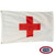 The Red Cross flag is white with a thick red plus sign in the center. FMAA Certified Made in America seal. The Red Cross flag is white with a thick red plus sign in the center. FMAA Certified Made in America seal.