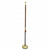 A 2-piece indoor flag pole & stand made from oak & brass. The pole is topped with an army spear ornament.