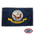 Our Navy flag for sale is dark blue with a bald eagle in the center on an anchor in front of a ship. FMAA Certified Made in America seal. Our Navy flag for sale is dark blue with a bald eagle in the center on an anchor in front of a ship. FMAA Certified Made in America seal.