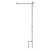 A black pole for garden flags constructed of black iron. The end for attaching flags is curved, and the other end has 2 tines for securing in the ground. A black pole for garden flags constructed of black iron. The end for attaching flags is curved, and the other end has 2 tines for securing in the ground.