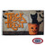 A Halloween decorative flag featuring a black cat in a pumpkin bucket with the words 'Trick or Treat' in orange next to it. FMAA Made in America seal. A Halloween decorative flag featuring a black cat in a pumpkin bucket with the words 'Trick or Treat' in orange next to it. FMAA Made in America seal.