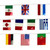 Assorted International Vinyl Pennants