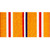 Asiatic Pacific Campaign Streamer. Orange, white, and red stripes with blue stripe at center. Asiatic Pacific Campaign Streamer. Orange, white, and red stripes with blue stripe at center.
