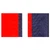The Kosovo Campaign Streamer is red on the left and blue on the right, with three narrow vertical stripes of blue, white, and red in the center. The Kosovo Campaign Streamer is red on the left and blue on the right, with three narrow vertical stripes of blue, white, and red in the center.